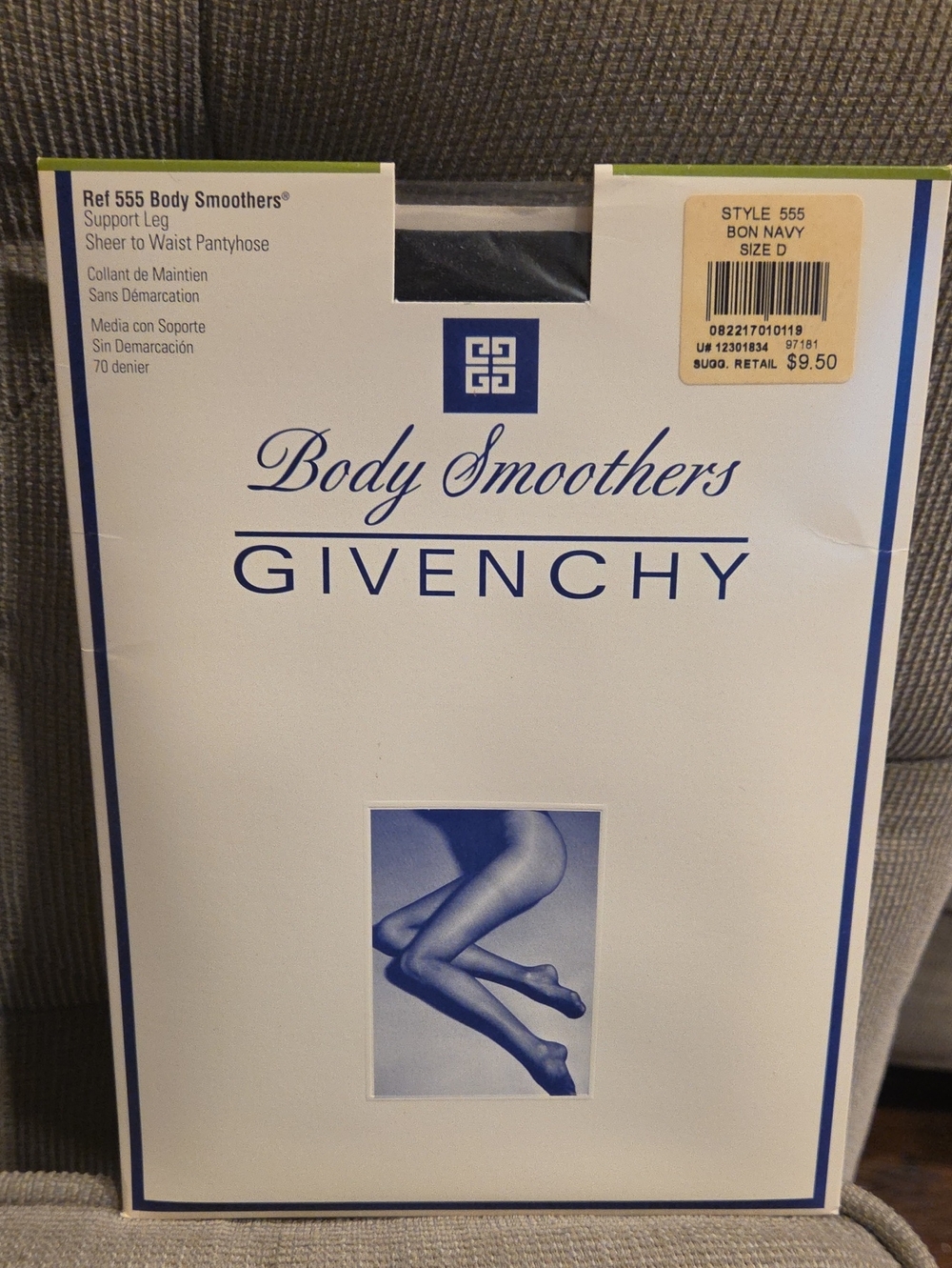 Givenchy Sheer-to-Waist Body Smoothers Pantyhose - Navy